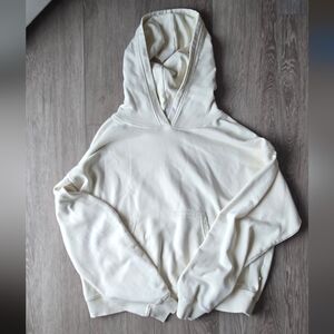 Fabletics Oversized Cozy Hoodie XL Cream Oatmeal Cozy Athleisure Pockets Neutral